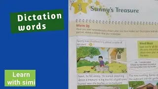 English | starburst | sunny's treasure| class3 | kaise pado | dictation words | Learn with simi