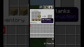 Minecraft Crafting Recipes Ep 18: Oak Trapdoor
