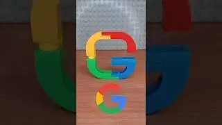 How to build the logo Google from Lego