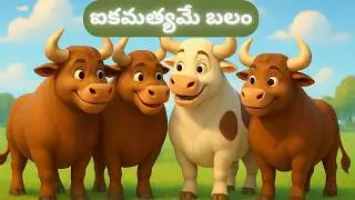 ఐకమత్యమే బలం (Union is strength) | 🐂 నాలుగు ఎద్దులు &ndash; సింహం కథ (నీతికథ) #MoralStories #LifeLessons