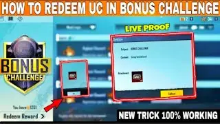 Redeem Uc From Bouns Challenge Redrrm Shop In Pubg Mobile | New Server For Bonus Challenge Hindi❤️