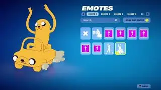 JAKE CAR EMOTE ! FORTNITE X ADVENTURE TIME