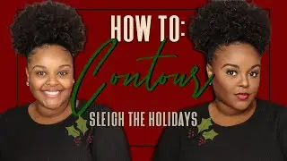 HOW TO CONTOUR FOR BEGINNERS | NEUTRAL WOC HOLIDAY MAKEUP LOOK WITH RED LIP