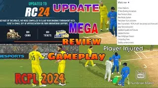 Gameplay Review || RealCricket24 Mega Update || #rc24 #rc24newupdate #india #ipl2024