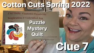 Cotton Cuts Puzzle Mystery Quilt - Clue 7 - &ldquo;Sew Sweet&rdquo; Spring 2022 - Bear Claw - Large