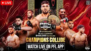 PFL MENA 3: 2025 Semifinals | LIVE STREAM | MMA FIGHT COMPANION | Alaqraa vs. Galal | Riyadh | DAZN