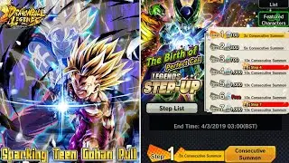 Legends Step Up Summoning - All Steps Sparking Ssj2 Gohan Pull - Dragonball Legends Gameplay