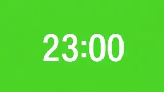 23 Minute Countdown Green Screen  1380 Seconds Timer Chroma Key | 4K Editing Resource | No Copyright