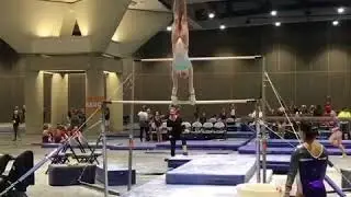 9.9 level 8 gymnastics bar routine Takoda Berry