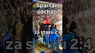 Sparťani odch&aacute;zej&iacute; za stavu 2:4 domů! Kotel Plzně: T&Aacute;HNĚTE DOMŮ!  #ultras #acspartapraha