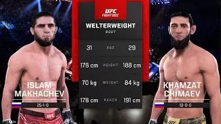 Islam Makhachev vs Khamzat Chimaev (Predicci&oacute;n y simulaci&oacute;n en PS5 | UFC 5)