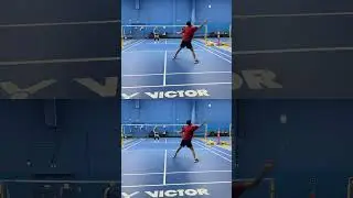 60+ shots in 2v1 💪 #badminton #badmintonlovers #sports #badmintondrills #badmintoncanada #amazing