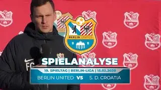 Die Spielanalyse | Berlin United - Croatia Berlin (Berlin-Liga)