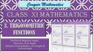 Positive-Negative Angles, Measure of an Angle__TRIGONOMETRY (Part-1)