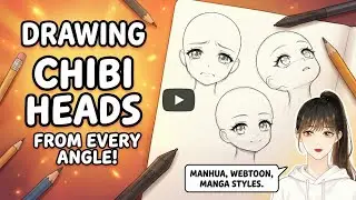 Draw Chibi Heads : Manhua & Webtoon Style  #chibi #chibianimation #webtoon