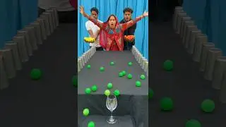 Amazing boll roll family challenge ✅#shots #game