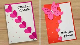 2 Lindas tarjeta para el 14 de febrero 😍Manualidades para San Valentín 🥰Friendship day card