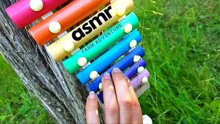ASMR | Mini Farm Adventure - Light Screen Tapping - Tracing The Field - Greenhouse - Chickens & More