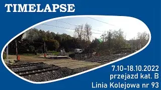 Timelapse przejazd kat. B - LK93, 7 -18.10.2022