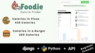 Build a Food Calorie Counter using - Django, Python and API, Part 1 | Beginner friendly Project