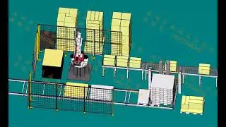 ARES 4 axis robot loading and unloading application demonstration