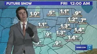 10 PM - Show showers in Pennsylvania into 2026