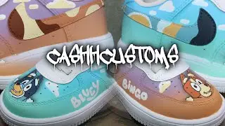 Custom AF1 &ldquo;BLUEY & BINGO&rdquo;  (TIME LAPSE CUSTOM) @CashhCustoms