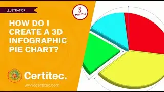 How do I create a 3D pie chart infographic in Adobe Illustrator?