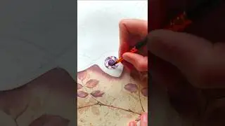 Watercolor gemstones: combining techniques for stunning effects💎#artshorts #watercolorprocess #art
