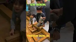 #S54: 宝石採掘 Gem mining @American Dream #shorts #kids #mining #activity #havefun #rocks #crystal #gem