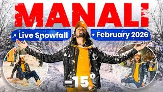 Manali Mall Road Live Snowfall February 2026 | Manali Live Snowfall
