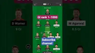 #dc vs srh#today #prediction #dream11team #ipl #2023 #dc