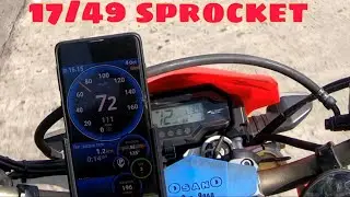 CRF 150L GPS Top Speed and speedometer reading comparison