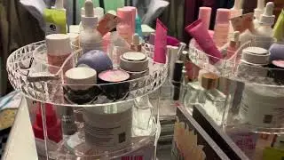 MISERWE 360 Rotating Makeup Organizer, DIY Adjustable Makeup Carousel Spinning Holder Rack Review