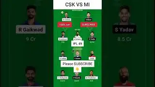 CSK VS MI Dream11 Prediction | MI VS CSK Dream11 Prediction | Today Match Prediction | Fantasy11