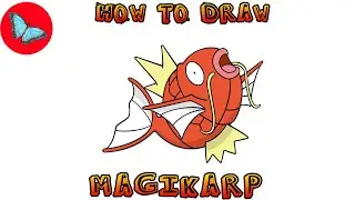 How To Draw Magikarp Pokemon | Drawing Animals