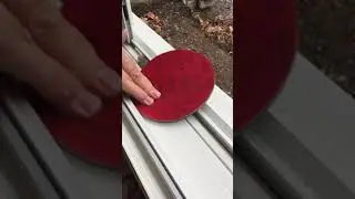 How to repair scratched vinyl window or patio door by sanding