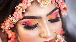 # haldi bridal makeup # karne ka sabse aasan Tarika # step by step trending video 📸😍