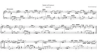 Dietrich Buxtehude - Suite in E Minor, BuxWV 235, Organ & Sheet Music