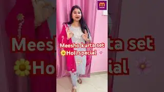 Meesho affordable kurta set🌼Holi special 🌸summer special #meeshoshorts #yttrending #ytviral