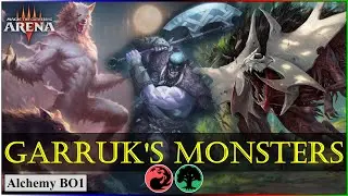 New Garruk is fun in Gruul Midrange! Alchemy BO1 | MTG Arena Ranked | 25 Days of Gruul
