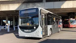 Buses at Heathrow Terminal 5 October 2024