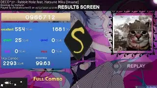 osu!mania | Rabbit Hole ft. Hatsune Miku (Insane) | 99.63% FC