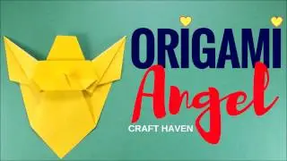 How to Make Easy Origami Angel - Simple Origami Tutorial for Beginners/Kids/Adults - Paper Angel