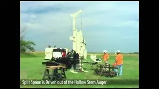Geoprobe&reg; 8040DT Geotechnical Auto Drop Hammer Collecting Split Spoon Samples