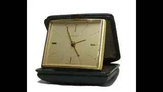 #Kienzle #1968 German Folding  mechanical travel alarm clock  #AntiqueClocksDepot #travelclock