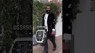 Basketball player James harden is wearing Richard mille 21RM40-01 McLaren #jamesharden #mclaren