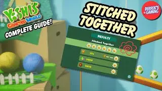 Yoshi's Crafted World | Stitched Together Guide (Hidden Flowers and Red Coins!)
