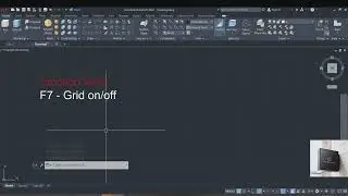 AutoCAD tutorials - grid f7 function key .. How to enable or disable grid in AutoCAD?