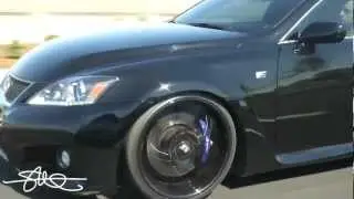 BACK IN BLACK!  2011 Lexus ISF Lowered on 20